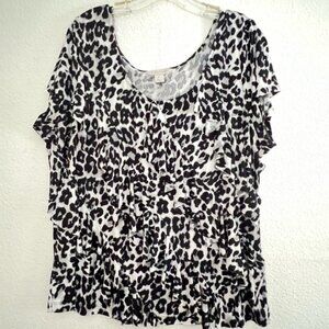 Laura Ashley Womens Sleeveless Top Plus Size XL